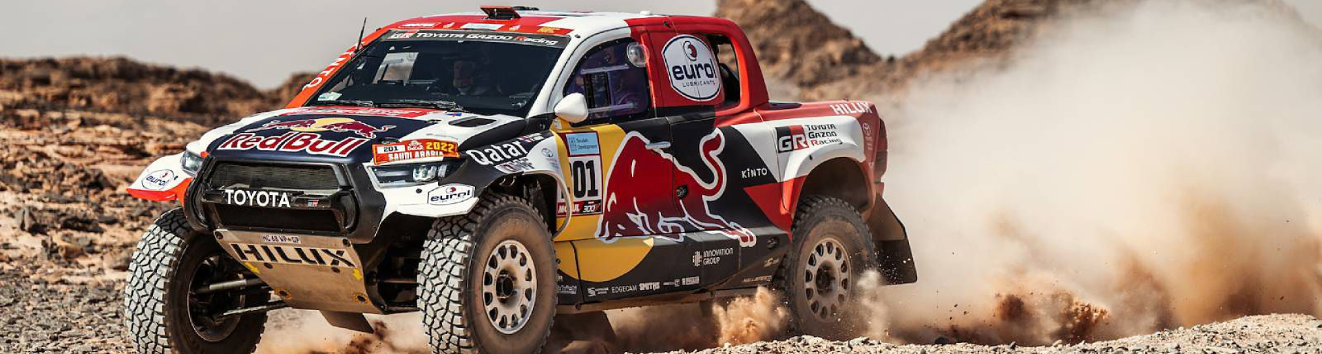 Изображение на странице НАССЕР АЛЬ-АТТИЯ ЗА РУЛЕМ TOYOTA HILUX СТАЛ ПОБЕДИТЕЛЕМ РАЛЛИ-РЕЙДА «ДАКАР-2022» Тойота Центр Пермь